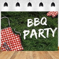 Aperturee - Aperturee It’s a Baby Q Summer Barbecue Baby Shower Backdrop Red Plaid with a Rustic Vibe Fun Outdoor Party Decoration