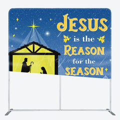 Aperturee - Aperturee Jesus Is the Reason Christmas Pillow Cover Backdrop