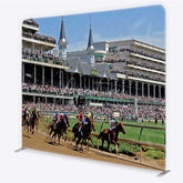 Aperturee - Aperturee Kentucky Derby Horse Racing Tension Fabric Backdrop Churchill Downs Style Racetrack Party Decorations