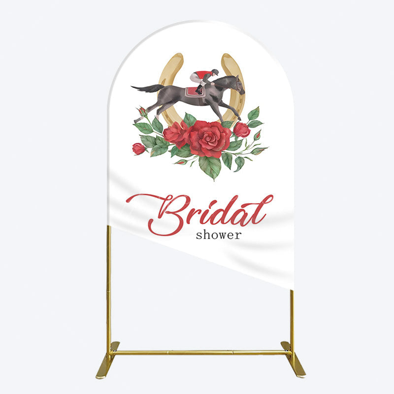 Aperturee - Aperturee Kentucky Derby Rose Leag Bridal Shower Arch Backdrop