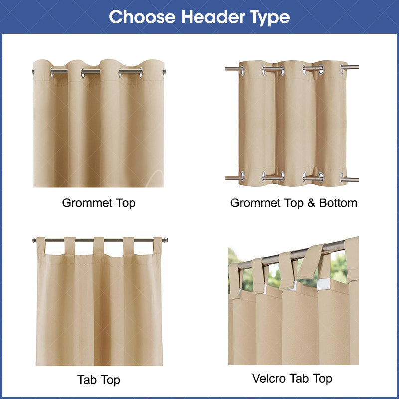 Aperturee - Aperturee Lake Sunset Scenery Waterproof Outdoor Curtains For Gazebo