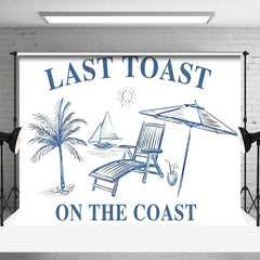 Aperturee - Aperturee Last Toast On The Coast Cute Summer Holiday Backdrop