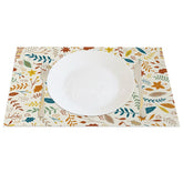 Aperturee - Aperturee Leaves Of Different Colors Art Set of 4 Placemats