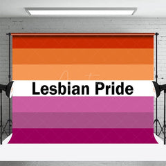 Aperturee - Aperturee Lesbian Pride Month Colorful Stripe Photo Backdrop