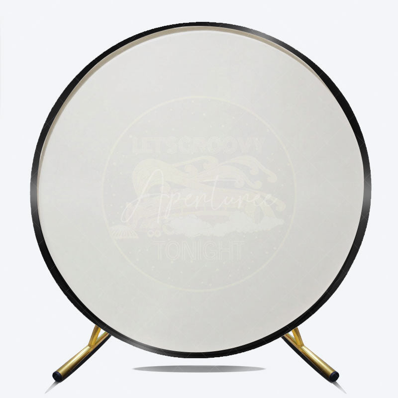 Aperturee - Aperturee Let’s Groovy Tonight 70s Round Backdrop Soul Train Inspired Disco Party Retro Funk Music Birthday Decor