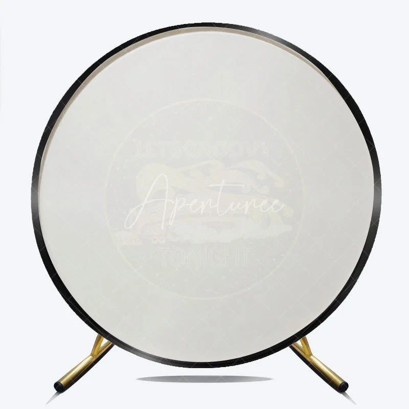 Aperturee - Aperturee Let’s Groovy Tonight 70s Round Backdrop Soul Train Inspired Disco Party Retro Funk Music Birthday Decor