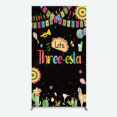 Aperturee Aperturee Lets Three Esta Mexican Taco Birthday Rectangle Backdrop