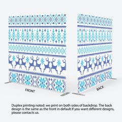 Aperturee - Aperturee Light And Dark Blue Tetile Pattern Backdrop For Decor