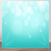 Aperturee - Aperturee Light Blue Bokeh Fabric Backdrop Cover For Photo