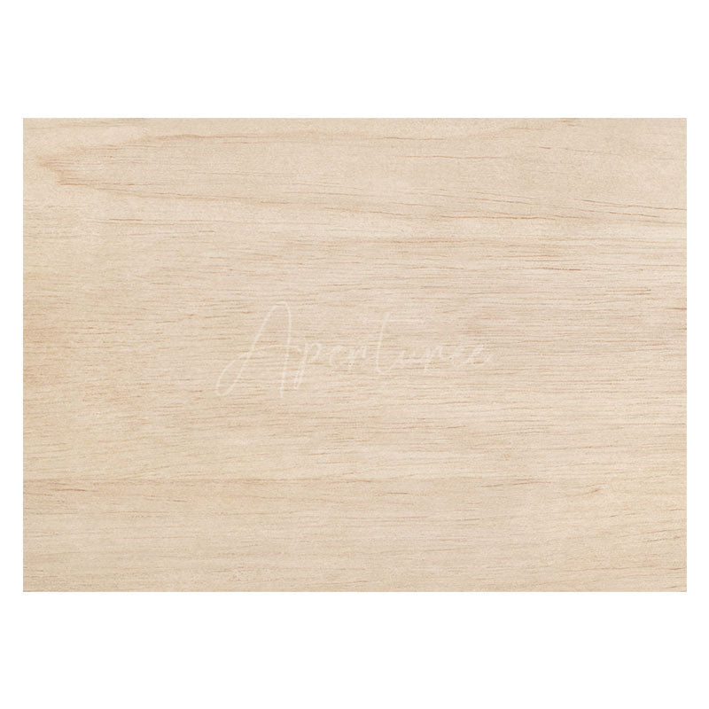 Aperturee - Aperturee Light Brown Wooden Pattern Rubber Floor Mat For Photo