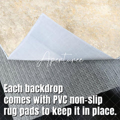 Aperturee - Aperturee Light Gold White Abstract Txture Fabric Floor Mat