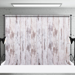 Aperturee - Aperturee Light Grey Beige Wooden Stripe Abstract Backdrop