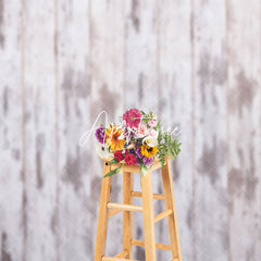 Aperturee - Aperturee Light Grey Beige Wooden Stripe Abstract Backdrop