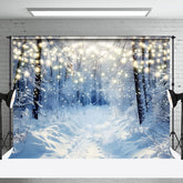 Aperturee - Aperturee Light Snowy Silent Forest Winter Scenery Backdrop
