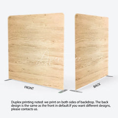 Aperturee - Aperturee Light Wood Texture Tension Fabric Backdrop Natural Wooden Planks Decor Rustic Farmhouse Theme Background for Portrait