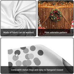 Aperturee - Aperturee Lighted Barn Door Christmas Vibe Garage Door Banner