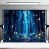 Aperturee - Aperturee Lighted Butterfly Night Forest Photography Backdrop