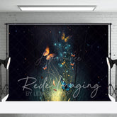 Aperturee - Aperturee Lighted Mystical Butterflies Fine Art Photo Backdrop