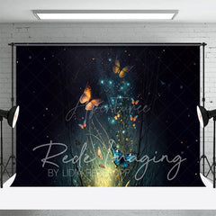 Aperturee - Aperturee Lighted Mystical Butterflies Fine Art Photo Backdrop
