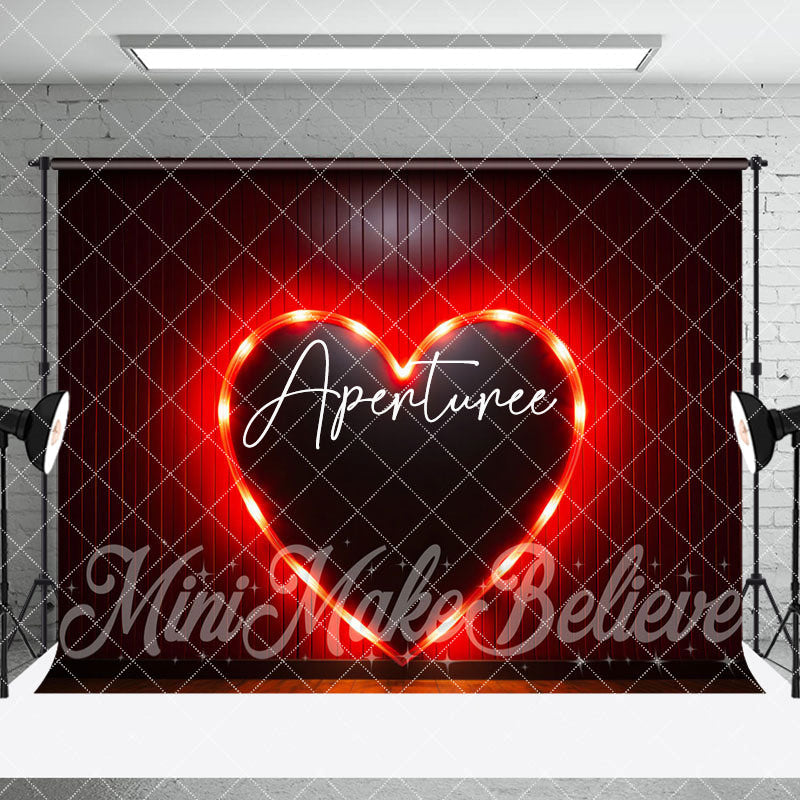 Aperturee - Aperturee Lighted Red Love Valentines Day Room Set Backdrop