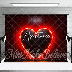 Aperturee - Aperturee Lighted Red Love Valentines Day Room Set Backdrop