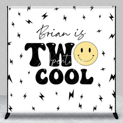 Aperturee - Aperturee Lightning Print Two Cool Custom Name Birthday Backdrop