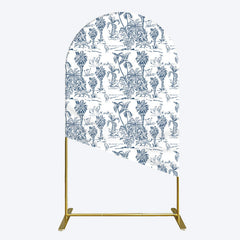 Aperturee - Aperturee Line Trees Wetland Animals Birthday Arch Backdrop