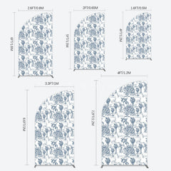 Aperturee - Aperturee Line Trees Wetland Animals Birthday Half Moon Arch Backdrop