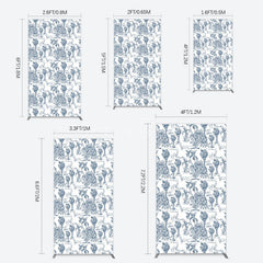 Aperturee - Aperturee Line Trees Wetland Animals Birthday Rectangle Backdrop