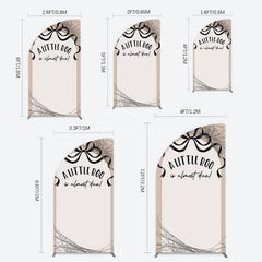 Aperturee - Aperturee Little Boo Almost Due Spider Web Half Moon Arch Backdrop