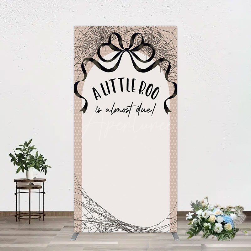 Aperturee - Aperturee Little Boo Almost Due Spider Web Rectangle Backdrop