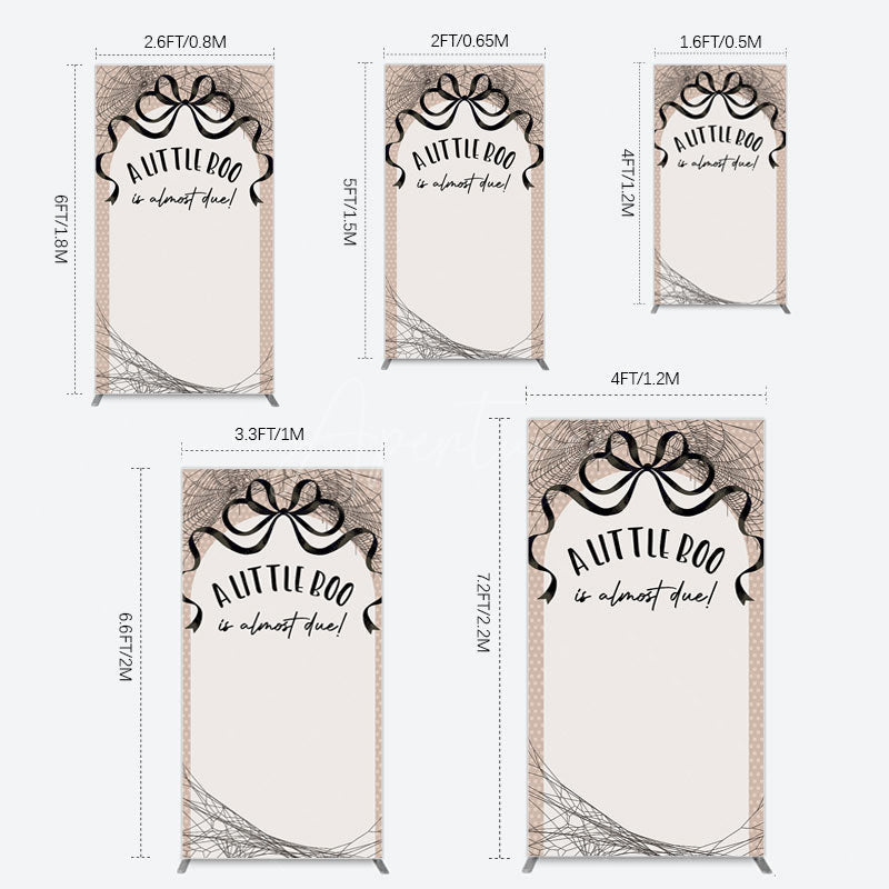 Aperturee - Aperturee Little Boo Almost Due Spider Web Rectangle Backdrop