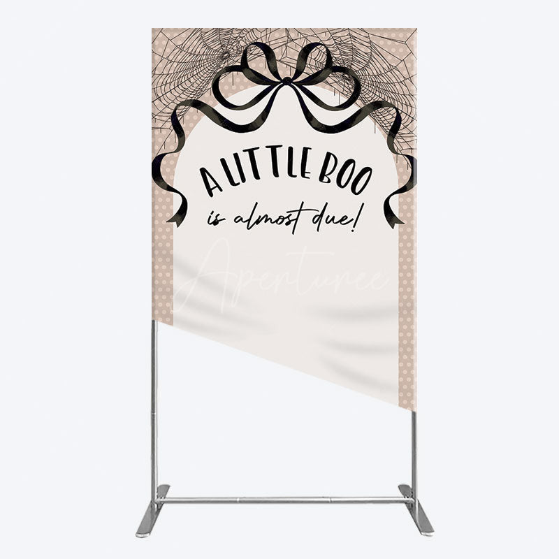 Aperturee - Aperturee Little Boo Almost Due Spider Web Rectangle Backdrop