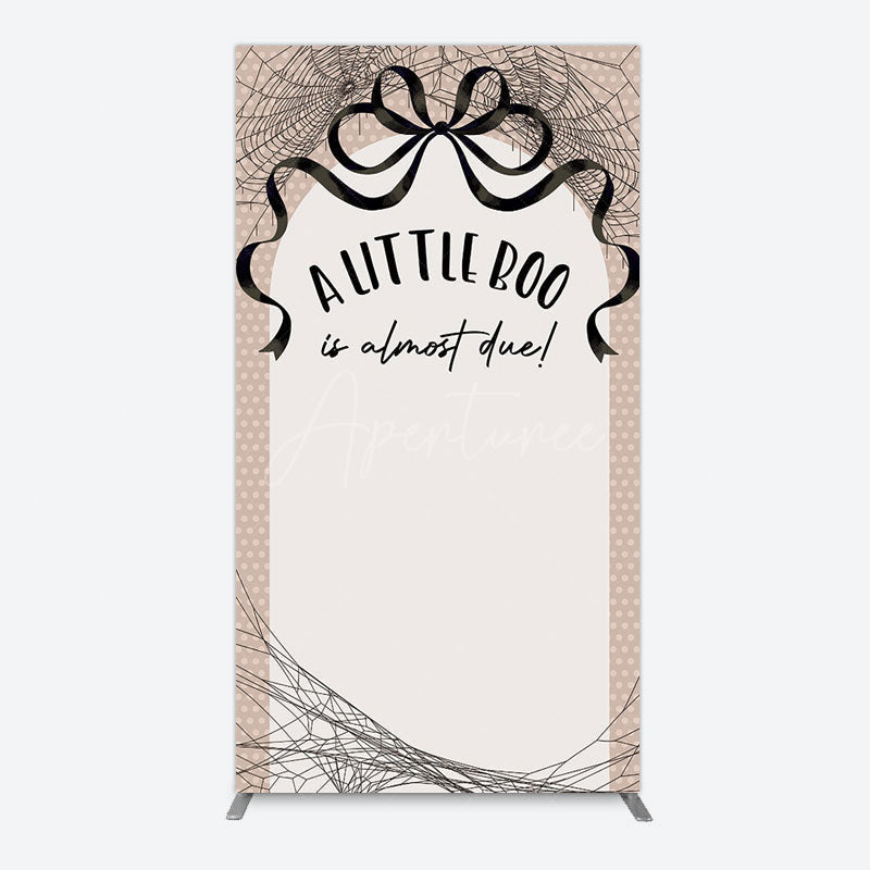 Aperturee - Aperturee Little Boo Almost Due Spider Web Rectangle Backdrop