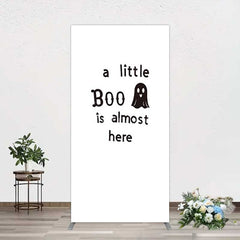 Aperturee Aperturee Little Boo Almost Here Baby Shower Rectangle Backdrop