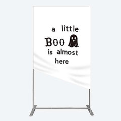 Aperturee Aperturee Little Boo Almost Here Baby Shower Rectangle Backdrop