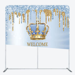 Aperturee - Aperturee Little Prince Fabric Backdrop Cover for Baby Shower