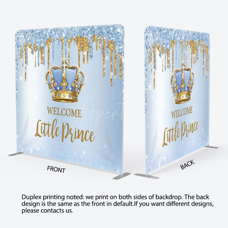 Aperturee - Aperturee Little Prince Fabric Backdrop Cover for Baby Shower