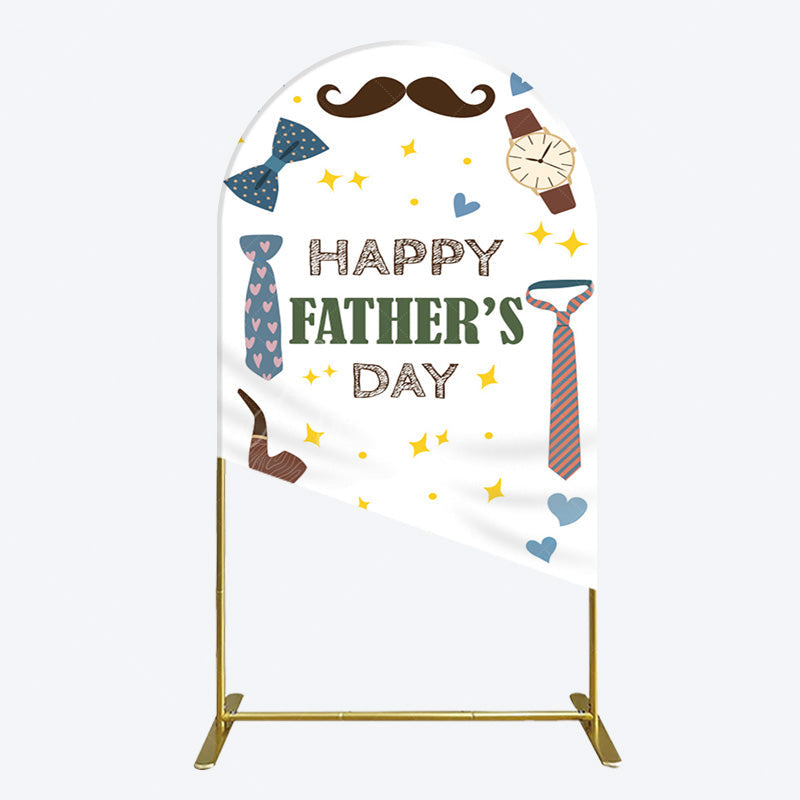 Aperturee - Aperturee Love Stars Tie Watch Happy Fathers Day Arch Backdrop