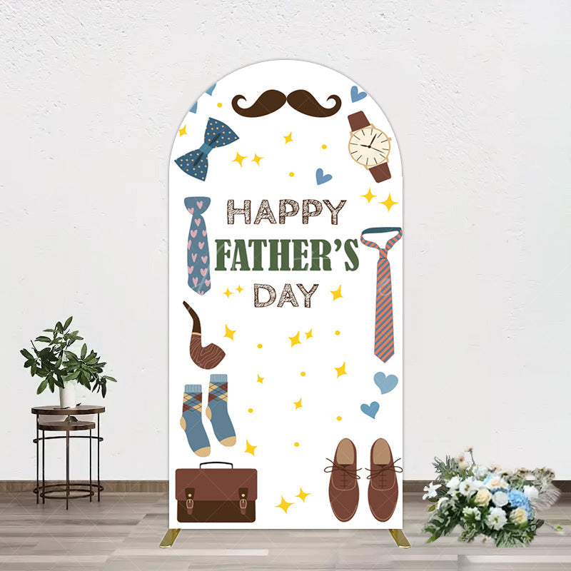 Aperturee - Aperturee Love Stars Tie Watch Happy Fathers Day Arch Backdrop