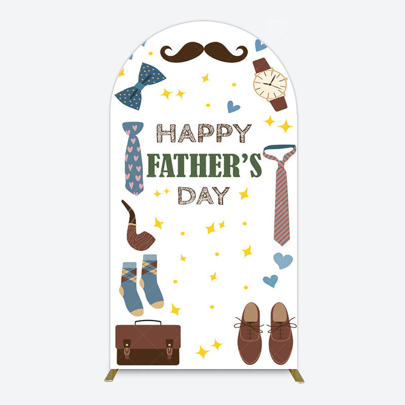 Aperturee - Aperturee Love Stars Tie Watch Happy Fathers Day Arch Backdrop