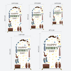 Aperturee - Aperturee Love Stars Tie Watch Happy Fathers Day Half Moon Arch Backdrop