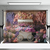 Aperturee - Aperturee Lovely Sweet Fresh Flowers Indoor Wedding Backdrop