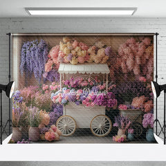 Aperturee - Aperturee Lovely Sweet Fresh Flowers Indoor Wedding Backdrop