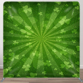 Aperturee - Aperturee Lucky Clover Green Bokeh St Patricks Day Backdrop