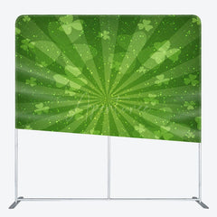 Aperturee - Aperturee Lucky Clover Green Bokeh St Patricks Day Backdrop