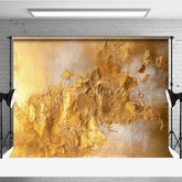 Aperturee - Aperturee Luxurious Gold and Silver Abstract Photography Backdrop Elegant Metallic Texture for Studio Portraits and Events.