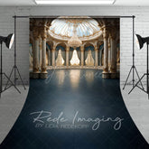 Aperturee - Aperturee Luxury Blue Ballroom Architecture Sweep Backdrop