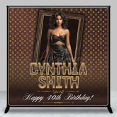 Aperturee - Aperturee Luxury Coffee Custom Photo 40th Birthday Backdrop