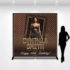 Aperturee - Aperturee Luxury Coffee Custom Photo 40th Birthday Backdrop